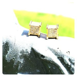 ICED OUT MICRO PAVE EARRINGS PREMIUM QUALITY